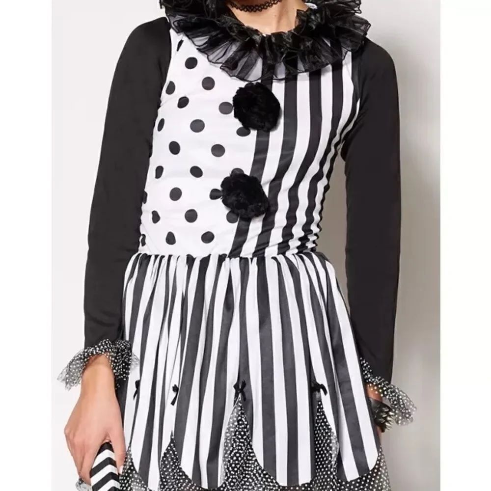Scary Clown Halloween Costume women's size Small/Medium - Picture 2 of 9